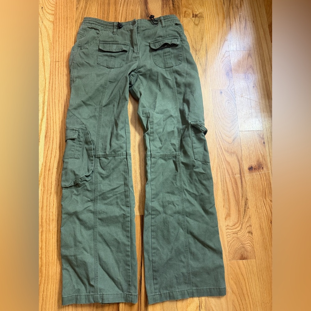 Brandy Melville Olive Green Straight Leg Pants